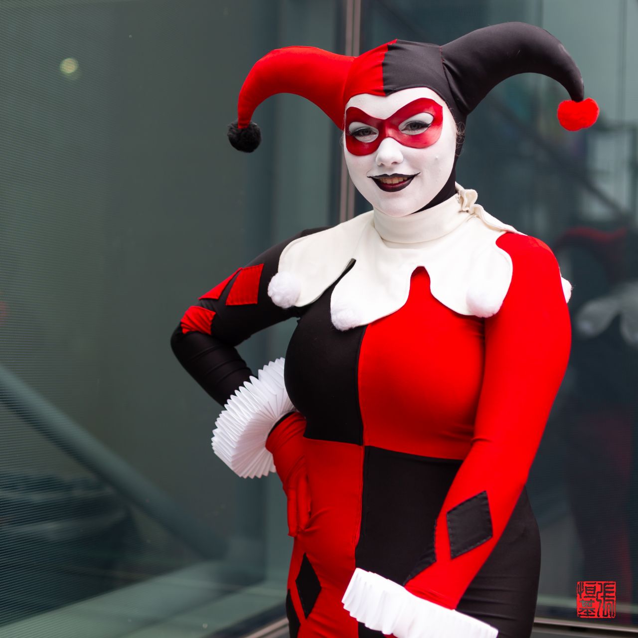 Red Mask Harley Quinn by Danielle_Pierson - Food and Cosplay