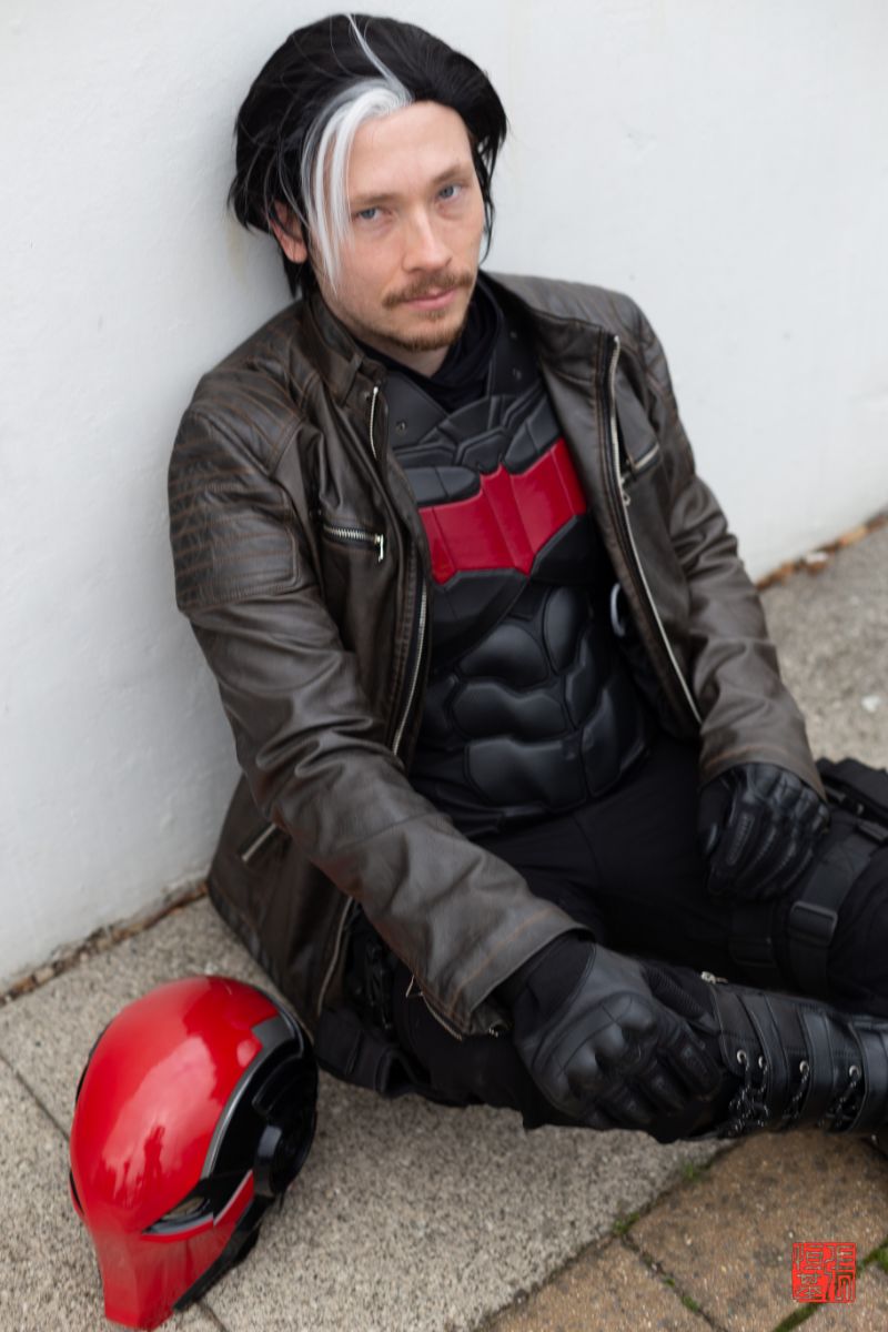 Titans Jason Todd Leather Jacket with Hoodie